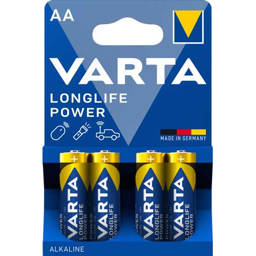 Батарейка VARTA LONGLIFE POWER щелочная AA LR6 4xBL ALKALINE
